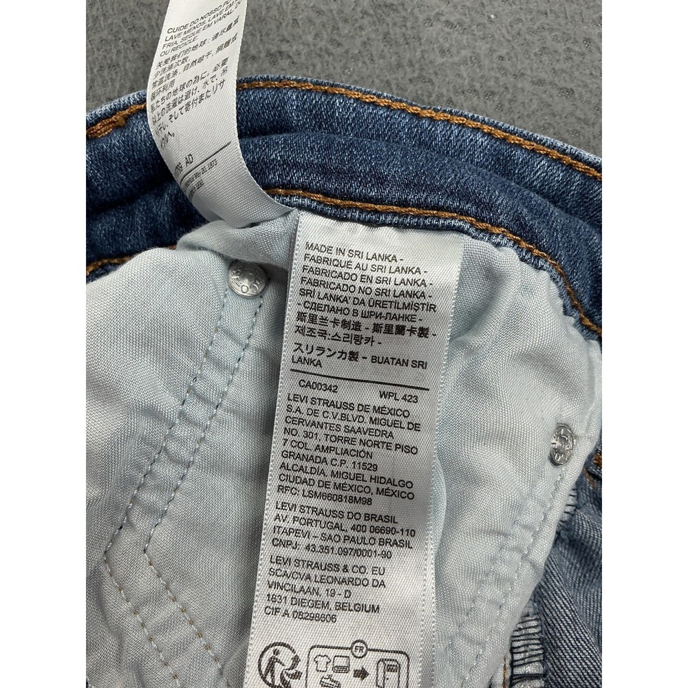 Levi's 726 Flare Jeans Womens 31 Blue Medium Wash High Rise Stretch Denim - Picture 7 of 11
